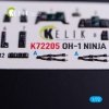 Kelik K72205 OH-1 NINJA - interior 3D decals for Aoshima kit (1/72)